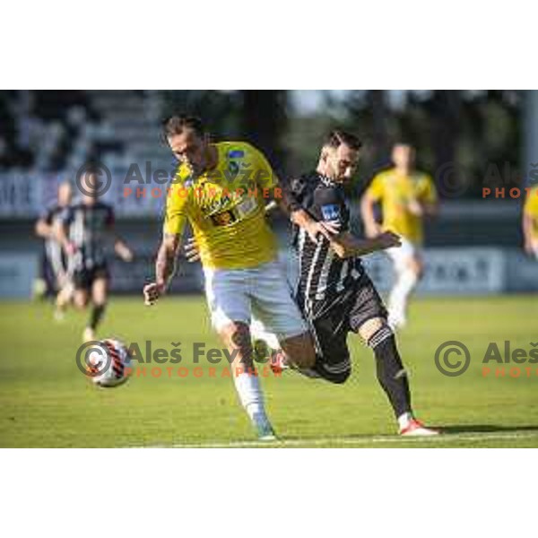 Mitja Lotric in action during Prva liga Telemach football match between Mura and Bravo in Fazanerije, Murska Sobota, Slovenia on July 31, 2021