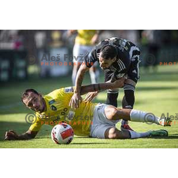 Mitja Lotric in action during Prva liga Telemach football match between Mura and Bravo in Fazanerije, Murska Sobota, Slovenia on July 31, 2021