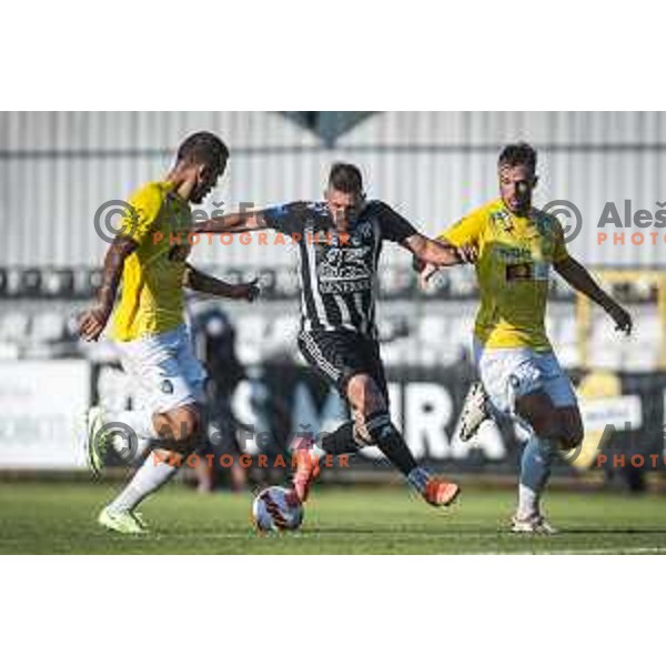 Amadej Marosa in action during Prva liga Telemach football match between Mura and Bravo in Fazanerije, Murska Sobota, Slovenia on July 31, 2021