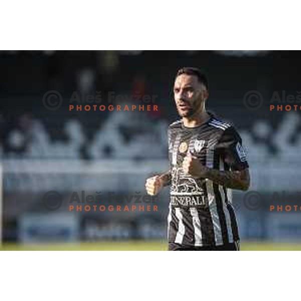 Mitja Lotric in action during Prva liga Telemach football match between Mura and Bravo in Fazanerije, Murska Sobota, Slovenia on July 31, 2021