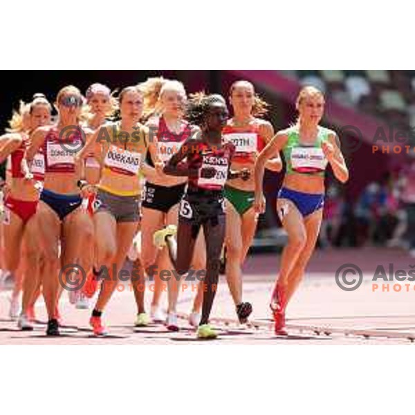 Marusa Mismas Zrimsek (SLO) competes in Women’s 3000 meters Steeple at Tokyo 2020 Summer Olympic Games, Japan on August 1, 2021