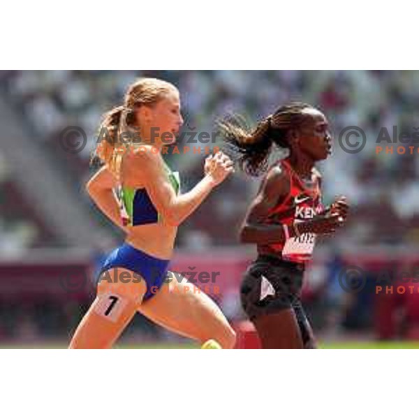 Marusa Mismas Zrimsek (SLO) competes in Women’s 3000 meters Steeple at Tokyo 2020 Summer Olympic Games, Japan on August 1, 2021