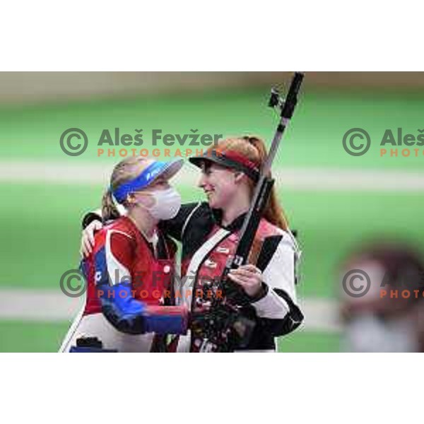 Nina Christen (SUI), Olympic champion in Women’s Rifle 3 positions at Tokyo 2020 Summer Olympic Games, Japan on July 31, 2021