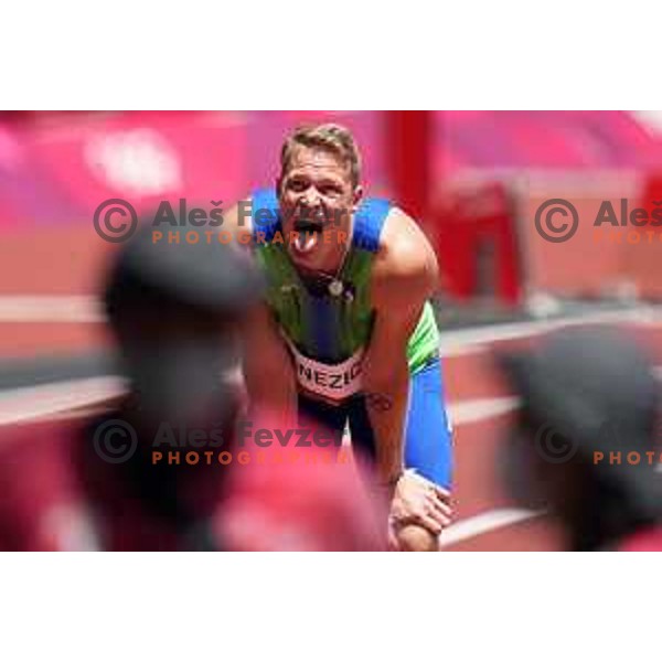 Luka Janezic (SLO) competes in Men’s 400 meters Qualification at Tokyo 2020 Summer Olympic Games, Japan on August 1, 2021
