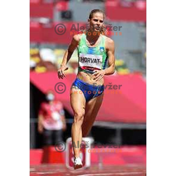 Anita Horvat (SLO) competes in Women’s 400 meters Qualification at Tokyo 2020 Summer Olympic Games, Japan on August 3, 2021
