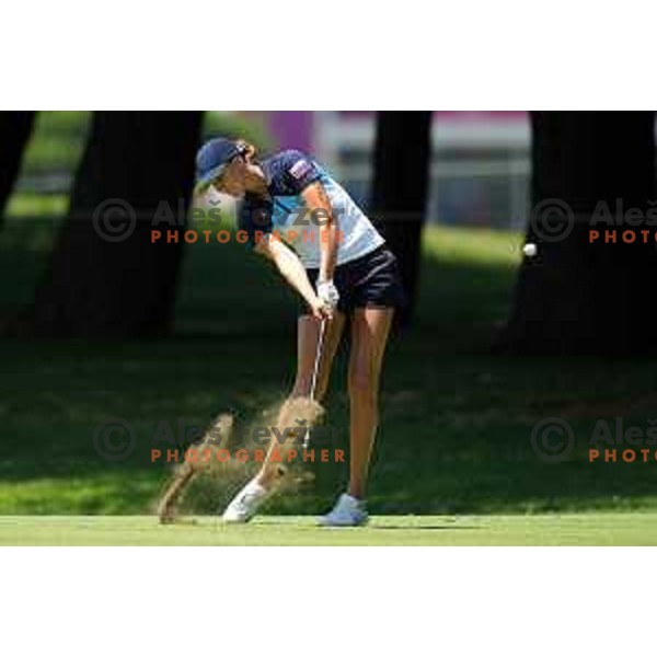 Pia Babnik (SLO) plays in second round of Olympic Golf tournament at Kasumigaseki Country Club at Tokyo 2020 Summer Olympic Games, Japan on August 5, 2021