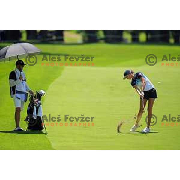 Pia Babnik (SLO) plays in second round of Olympic Golf tournament at Kasumigaseki Country Club at Tokyo 2020 Summer Olympic Games, Japan on August 5, 2021