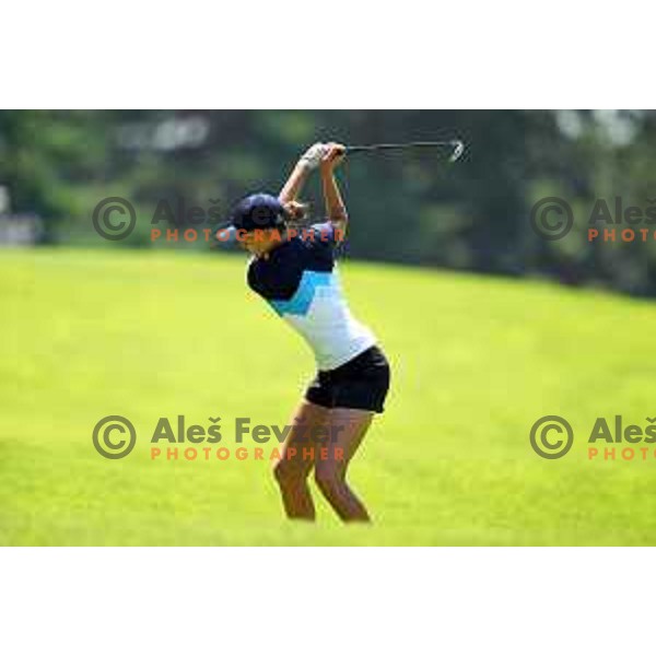 Pia Babnik (SLO) plays in second round of Olympic Golf tournament at Kasumigaseki Country Club at Tokyo 2020 Summer Olympic Games, Japan on August 5, 2021