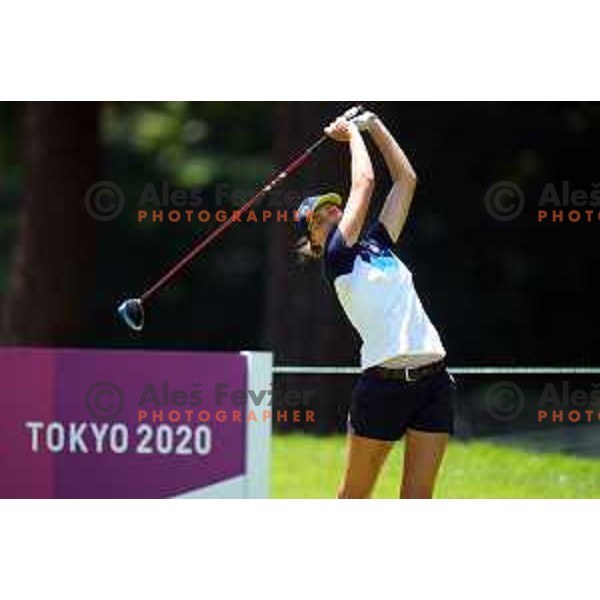Pia Babnik (SLO) plays in second round of Olympic Golf tournament at Kasumigaseki Country Club at Tokyo 2020 Summer Olympic Games, Japan on August 5, 2021