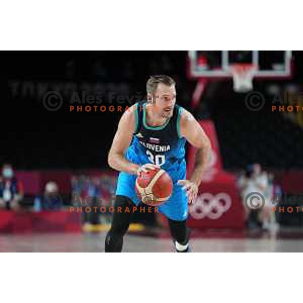 Zoran Dragic in action during semi-final of Men’s Basketball between Slovenia and France in Saitama Super Arena at Tokyo 2020 Summer Olympic Games, Japan on August 5, 2021 