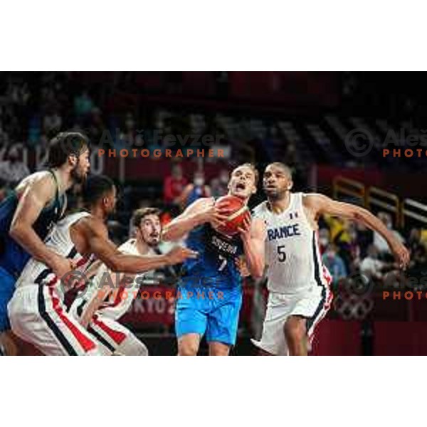 Klemen Prepelic in action during semi-final of Men’s Basketball between Slovenia and France in Saitama Super Arena at Tokyo 2020 Summer Olympic Games, Japan on August 5, 2021