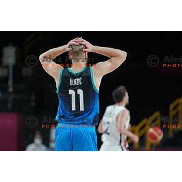 Jaka Blazic in action during semi-final of Men’s Basketball between Slovenia and France in Saitama Super Arena at Tokyo 2020 Summer Olympic Games, Japan on August 5, 2021