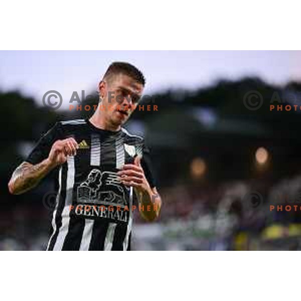 Action during UEFA Conference league qualification match between Mura (SLO) and Zalgiris (LIT) in Murska Sobota, Slovenia on August 5, 2021