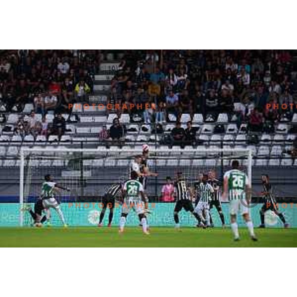 Action during UEFA Conference league qualification match between Mura (SLO) and Zalgiris (LIT) in Murska Sobota, Slovenia on August 5, 2021
