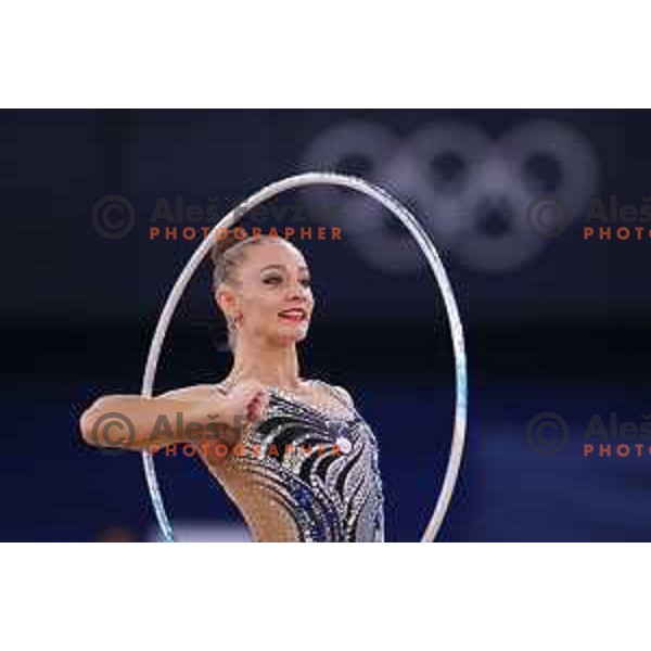 Ekaterina Vedeneeva (SLO) competes in Qualification of Rhythmic Gymnastics at Tokyo 2020 Summer Olympic Games, Japan on August 6, 2021