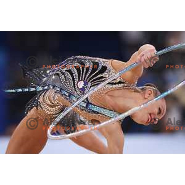 Ekaterina Vedeneeva (SLO) competes in Qualification of Rhythmic Gymnastics at Tokyo 2020 Summer Olympic Games, Japan on August 6, 2021