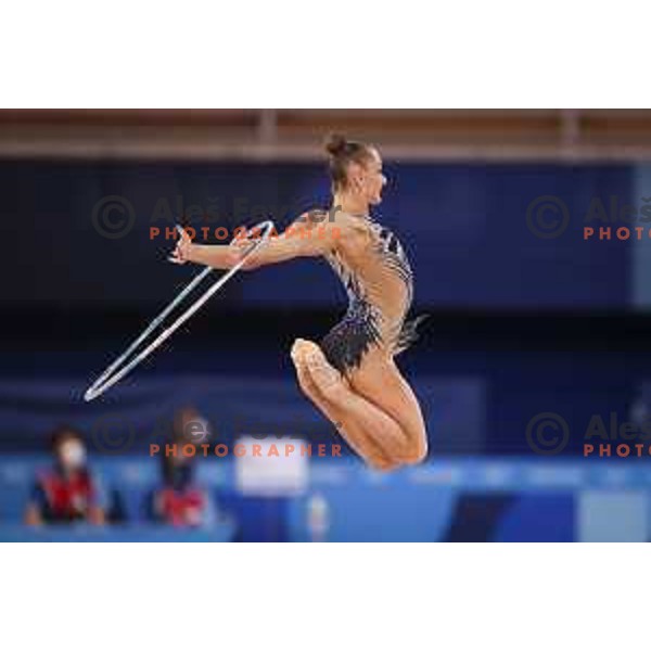 Ekaterina Vedeneeva (SLO) competes in Qualification of Rhythmic Gymnastics at Tokyo 2020 Summer Olympic Games, Japan on August 6, 2021