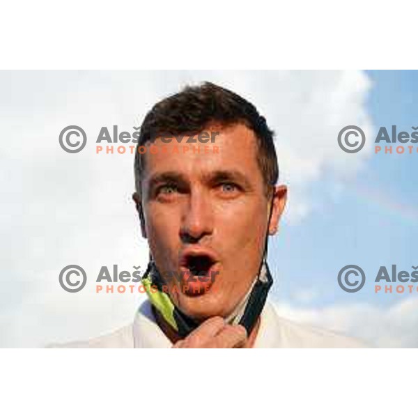 Coach Gorazd Hren during Final of Sports Climbing at Tokyo 2020 Summer Olympic Games, Japan on August 6, 2021