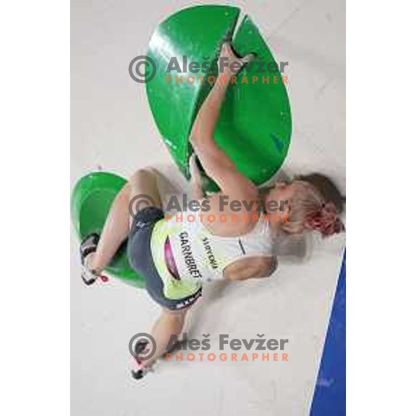 Janja Garnbret (SLO) competes in the Final of Sports Climbing at Tokyo 2020 Summer Olympic Games, Japan on August 6, 2021