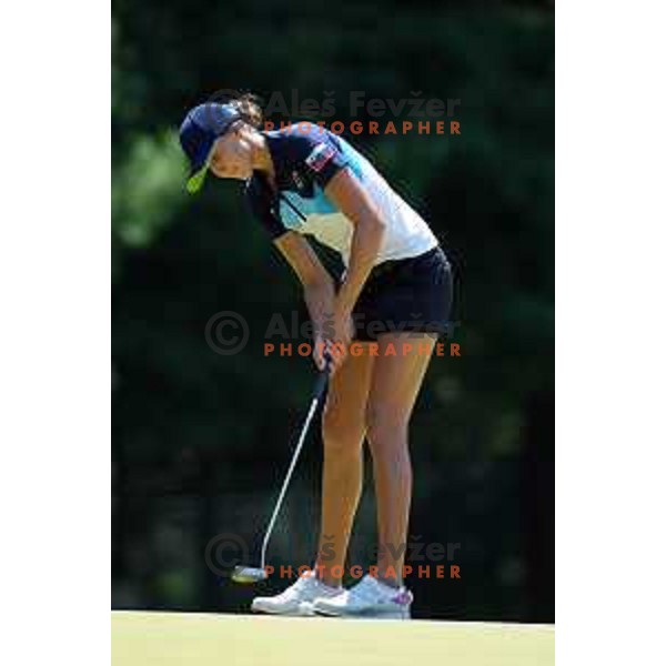 Pia Babnik (SLO) plays in third round of Olympic Golf tournament at Kasumigaseki Country Club at Tokyo 2020 Summer Olympic Games, Japan on August 6, 2021