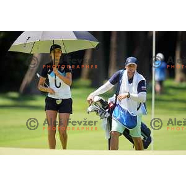 Pia Babnik (SLO) plays in third round of Olympic Golf tournament at Kasumigaseki Country Club at Tokyo 2020 Summer Olympic Games, Japan on August 6, 2021