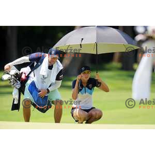 Pia Babnik (SLO) plays in third round of Olympic Golf tournament at Kasumigaseki Country Club at Tokyo 2020 Summer Olympic Games, Japan on August 6, 2021