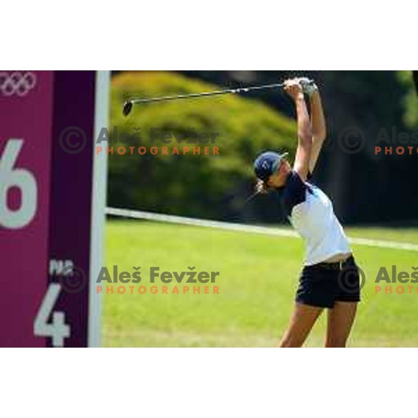 Pia Babnik (SLO) plays in third round of Olympic Golf tournament at Kasumigaseki Country Club at Tokyo 2020 Summer Olympic Games, Japan on August 6, 2021