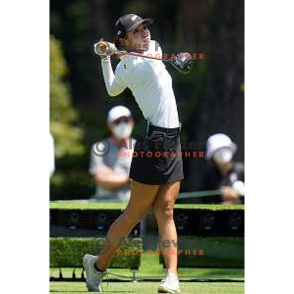 Jessica Korda (USA) plays in third round of Olympic Golf tournament at Kasumigaseki Country Club at Tokyo 2020 Summer Olympic Games, Japan on August 6, 2021