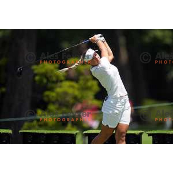 plays in third round of Olympic Golf tournament at Kasumigaseki Country Club at Tokyo 2020 Summer Olympic Games, Japan on August 6, 2021