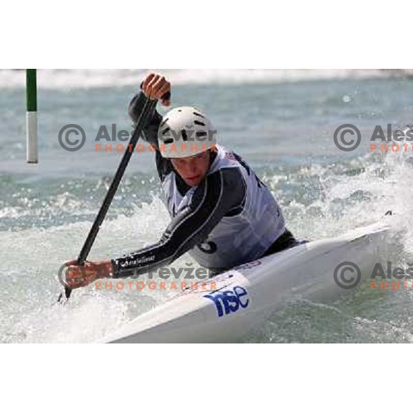 Benjamin Savsek at kayak&canoe slalom for Alpe Adria Cup in Tacen, Ljubljana, Slovenia 27.4.2008. Photo by Ales Fevzer 