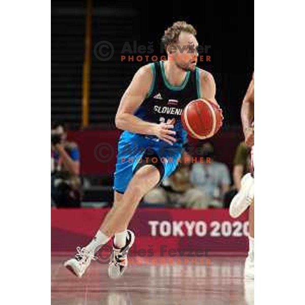 Jaka Blazic in action during semi-final of Men’s Basketball between Slovenia and France in Saitama Super Arena at Tokyo 2020 Summer Olympic Games, Japan on August 5, 2021