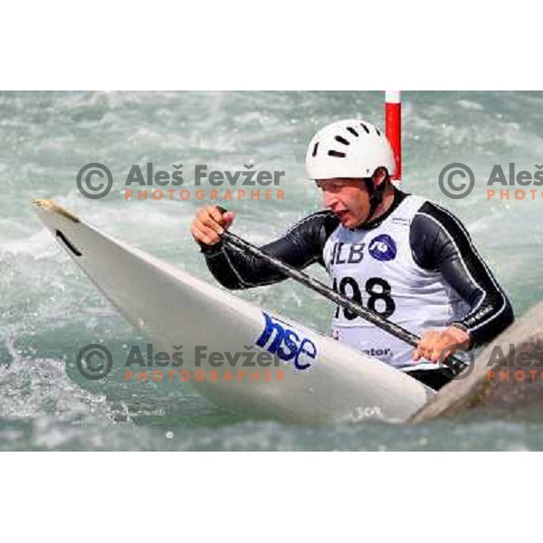 Benjamin Savsek at kayak&canoe slalom for Alpe Adria Cup in Tacen, Ljubljana, Slovenia 27.4.2008. Photo by Ales Fevzer 
