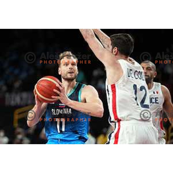Jaka Blazic in action during semi-final of Men’s Basketball between Slovenia and France in Saitama Super Arena at Tokyo 2020 Summer Olympic Games, Japan on August 5, 2021