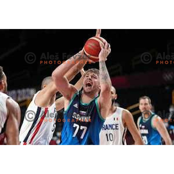 Luka Doncic in action during semi-final of Men’s Basketball between Slovenia and France in Saitama Super Arena at Tokyo 2020 Summer Olympic Games, Japan on August 5, 2021