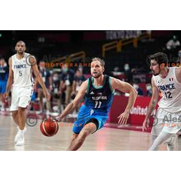 Jaka Blazic in action during semi-final of Men’s Basketball between Slovenia and France in Saitama Super Arena at Tokyo 2020 Summer Olympic Games, Japan on August 5, 2021