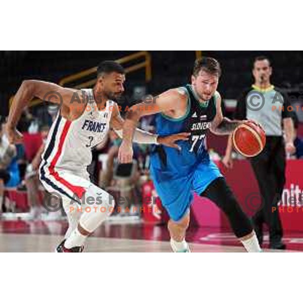 Luka Doncic in action during semi-final of Men’s Basketball between Slovenia and France in Saitama Super Arena at Tokyo 2020 Summer Olympic Games, Japan on August 5, 2021