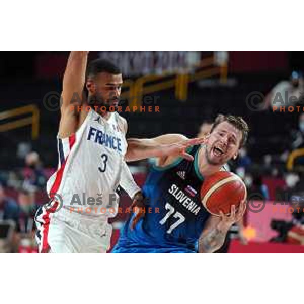 Luka Doncic in action during semi-final of Men’s Basketball between Slovenia and France in Saitama Super Arena at Tokyo 2020 Summer Olympic Games, Japan on August 5, 2021