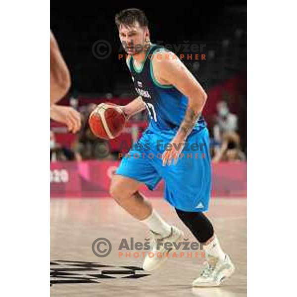 Luka Doncic in action during semi-final of Men’s Basketball between Slovenia and France in Saitama Super Arena at Tokyo 2020 Summer Olympic Games, Japan on August 5, 2021