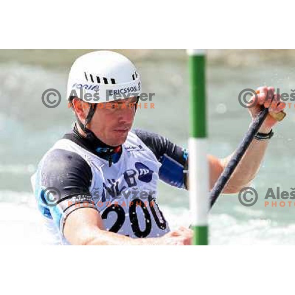 Simon Hocevar at kayak&canoe slalom for Alpe Adria Cup in Tacen, Ljubljana, Slovenia 27.4.2008. Photo by Ales Fevzer 