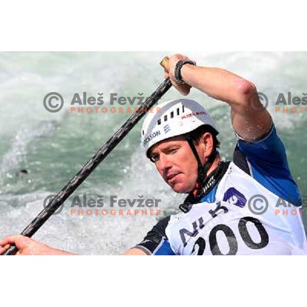 Simon Hocevar at kayak&canoe slalom for Alpe Adria Cup in Tacen, Ljubljana, Slovenia 27.4.2008. Photo by Ales Fevzer 