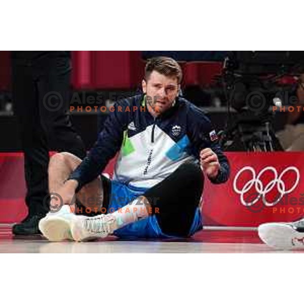 Luka Doncic in action during semi-final of Men’s Basketball between Slovenia and France in Saitama Super Arena at Tokyo 2020 Summer Olympic Games, Japan on August 5, 2021