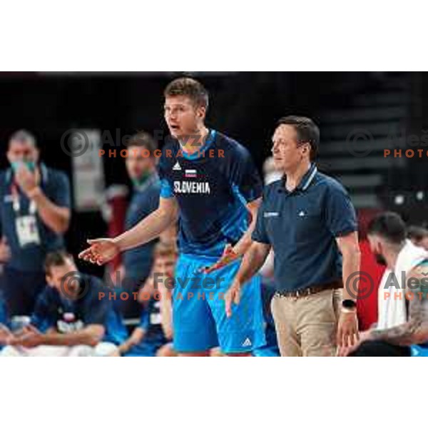 In action during semi-final of Men’s Basketball between Slovenia and France in Saitama Super Arena at Tokyo 2020 Summer Olympic Games, Japan on August 5, 2021