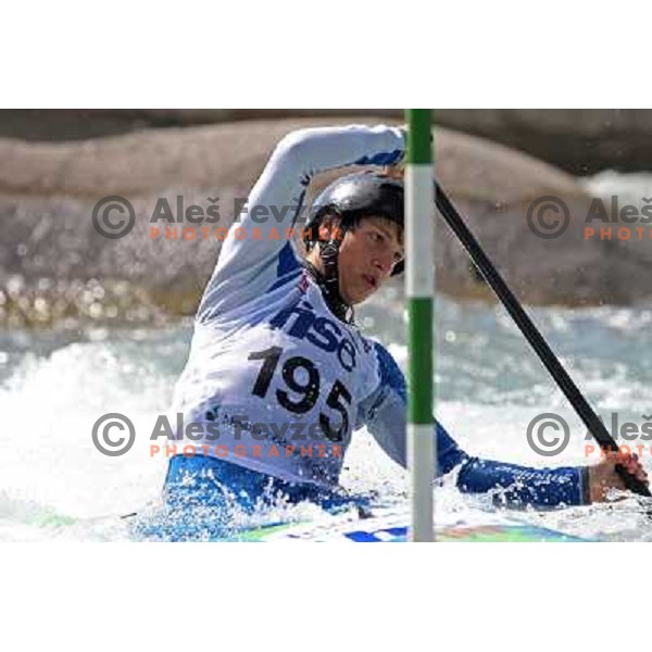 Jernej Zupan at kayak&canoe slalom for Alpe Adria Cup in Tacen, Ljubljana, Slovenia 27.4.2008. Photo by Ales Fevzer 