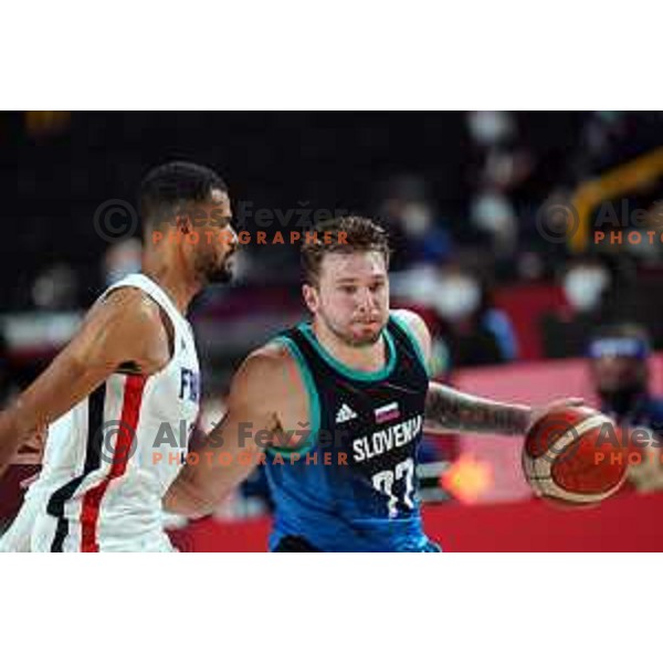 Luka Doncic in action during semi-final of Men’s Basketball between Slovenia and France in Saitama Super Arena at Tokyo 2020 Summer Olympic Games, Japan on August 5, 2021