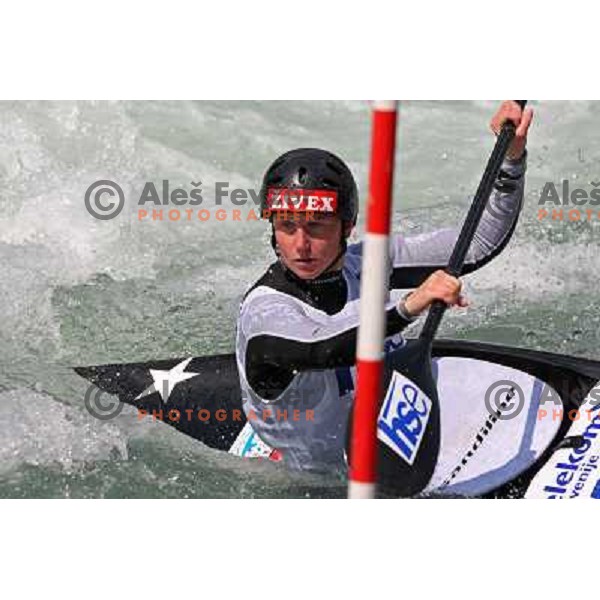 Nina Mozetic at kayak&canoe slalom for Alpe Adria Cup in Tacen, Ljubljana, Slovenia 27.4.2008. Photo by Ales Fevzer 