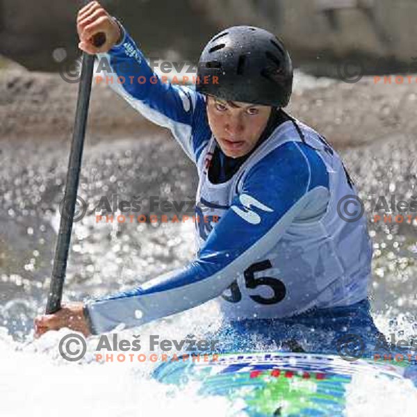 Jernej Zupan at kayak&canoe slalom for Alpe Adria Cup in Tacen, Ljubljana, Slovenia 27.4.2008. Photo by Ales Fevzer 