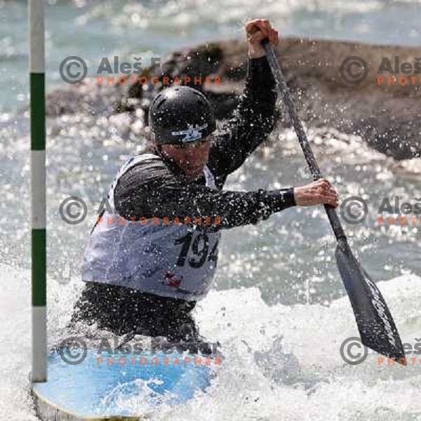 Igor Jamsek at kayak&canoe slalom for Alpe Adria Cup in Tacen, Ljubljana, Slovenia 27.4.2008. Photo by Ales Fevzer 