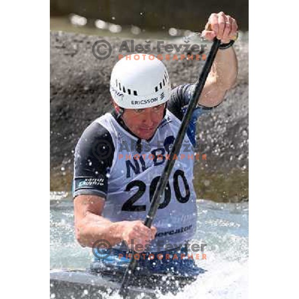 Simon Hocevar at kayak&canoe slalom for Alpe Adria Cup in Tacen, Ljubljana, Slovenia 27.4.2008. Photo by Ales Fevzer 