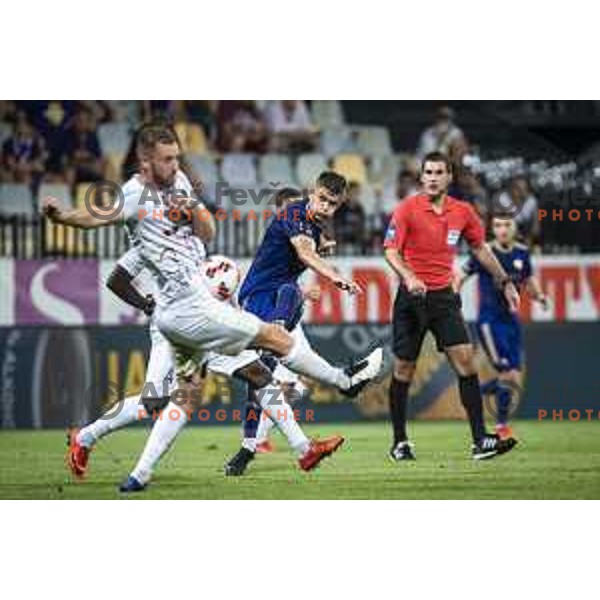 Nino Zugelj in action during Prva liga Telemach foorball match between Maribor and Tabor in Ljudski vrt, Maribor, Slovenia on August 14, 2021