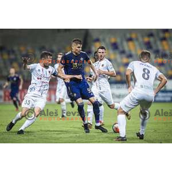 Nino Zugelj in action during Prva liga Telemach foorball match between Maribor and Tabor in Ljudski vrt, Maribor, Slovenia on August 14, 2021